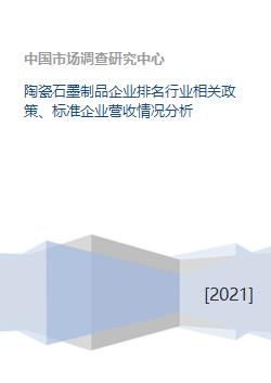 陶瓷石墨制品企业排名行业相关政策 标准企业营收情况分析